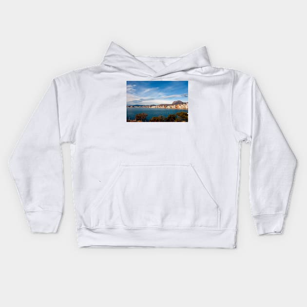 Benidorm Levante Beach Costa Blanca Spain Kids Hoodie by AndyEvansPhotos